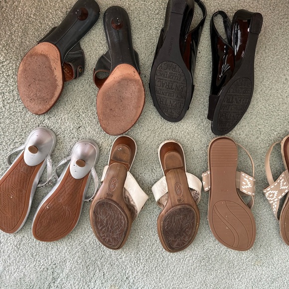 Five pair Designer sandals! All are in very good condition. Sizes 7.5-8. LOT - Picture 2 of 3